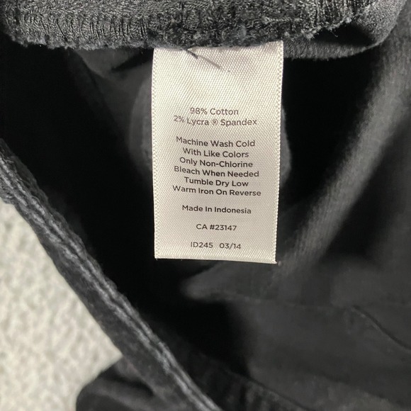 Talbots Heritage Corduroy‎ Pants Women 18 High Rise Bootcut Black Minimalist - Picture 10 of 11